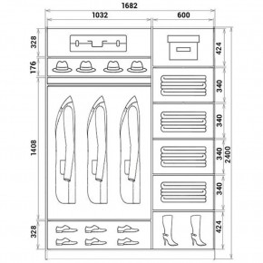 Шкаф-купе ХИТ 24-17-88 (620) в Ижевске - izhevsk.mebel24.online | фото 3