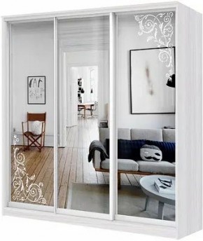 Шкаф-купе ХИТ 24-20/2-656 ОРНАМЕНТ в Ижевске - izhevsk.mebel24.online | фото
