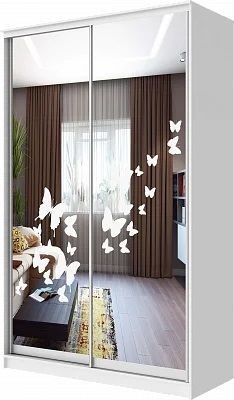 Шкаф-купе ХИТ 24-4-14-66 БАБОЧКИ в Ижевске - izhevsk.mebel24.online | фото