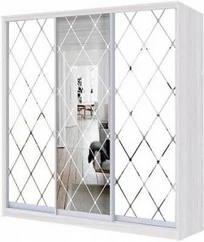 Шкаф-купе ХИТ 24-4-20-666 РОМБ БОЛЬШОЙ МАТОВЫЙ в Ижевске - izhevsk.mebel24.online | фото