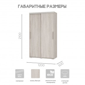 Шкаф-купе ШКК-11 (ясень белый) в Ижевске - izhevsk.mebel24.online | фото 7