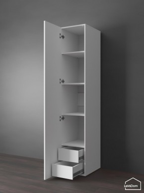 Шкаф Linnea MHR-1PO-4 2050х400х510 (Белый-М 11.1.1) в Ижевске - izhevsk.mebel24.online | фото 4