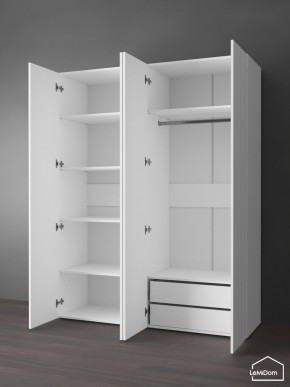 Шкаф Linnea MHR-4PO-2 2050х1600х510 (Белый-М 11.1.1) в Ижевске - izhevsk.mebel24.online | фото 5