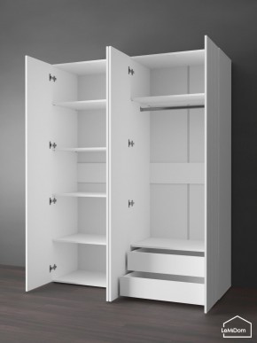 Шкаф Linnea MHR-4PO-2 2050х1600х510 (Белый-М 11.1.1) в Ижевске - izhevsk.mebel24.online | фото 6