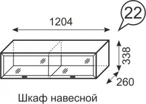 Шкаф навесной Венеция 22 бодега в Ижевске - izhevsk.mebel24.online | фото 1