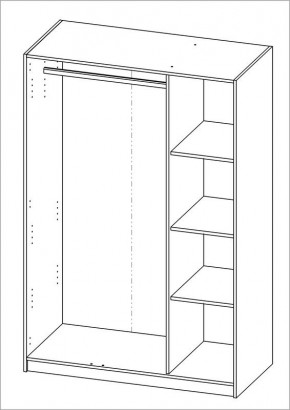 Шкаф ОРИОН трехдверный, цвет Дуб Венге в Ижевске - izhevsk.mebel24.online | фото 3