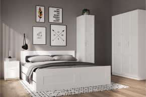 Шкаф ПЕГАС однодверный с рамочным фасадом, цвет белый в Ижевске - izhevsk.mebel24.online | фото 4