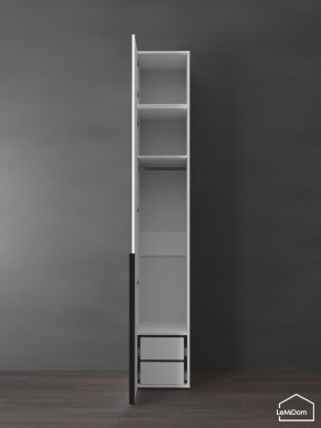 Шкаф с антресолью Linnea MHR-1A-3 2450х400х510 (Белый-М 11.1.1) в Ижевске - izhevsk.mebel24.online | фото 5