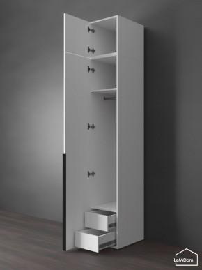 Шкаф с антресолью Linnea MHR-1A-3 2450х400х510 (Белый-М 11.1.1) в Ижевске - izhevsk.mebel24.online | фото 6