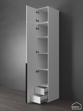 Шкаф с антресолью Linnea MHR-1A-4 2450х400х510 (Белый-М 11.1.1) в Ижевске - izhevsk.mebel24.online | фото 5
