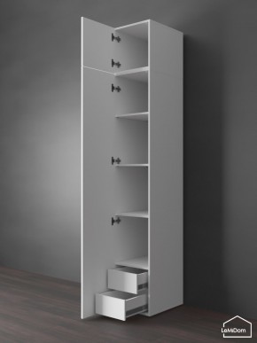 Шкаф с антресолью Linnea MHR-1POA-4 2450х400х510 (Белый-М 11.1.2) в Ижевске - izhevsk.mebel24.online | фото 5
