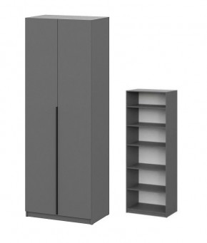 Шкаф ШК-5 + 4 полки (800) Графит в Ижевске - izhevsk.mebel24.online | фото 1