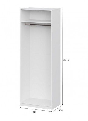 Шкаф ШК-5 (800) Белый текстурный в Ижевске - izhevsk.mebel24.online | фото 5