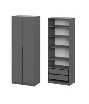 Шкаф ШК-5 + 4 полки + ящики (800) Графит в Ижевске - izhevsk.mebel24.online | фото