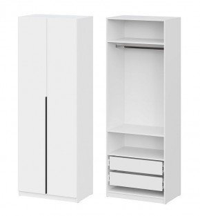 Шкаф ШК-5 + 2 полки + ящики (800) Белый текстурный в Ижевске - izhevsk.mebel24.online | фото