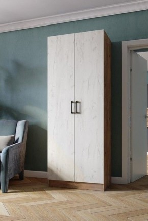 Шкаф Вегас 800 Дуб крафт табачный/Дуб крафт белый в Ижевске - izhevsk.mebel24.online | фото 1