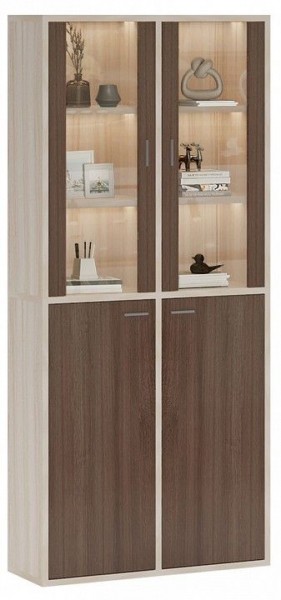 Шкаф-витрина Домино СУ(ш2в2)+2ФС+2ФГ в Ижевске - izhevsk.mebel24.online | фото 2