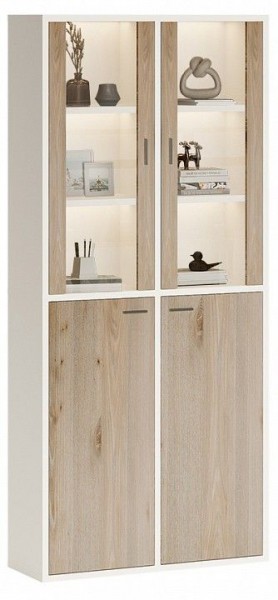 Шкаф-витрина Домино СУ(ш2в2)+2ФС+2ФГ в Ижевске - izhevsk.mebel24.online | фото 3