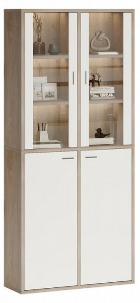 Шкаф-витрина Домино СУ(ш2в2)+2ФС+2ФГ в Ижевске - izhevsk.mebel24.online | фото 2