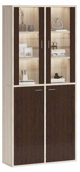 Шкаф-витрина Домино СУ(ш2в2)+2ФС+2ФГ в Ижевске - izhevsk.mebel24.online | фото 2