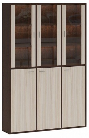 Шкаф-витрина Домино СУ(ш3в2)+3ФГ+3ФС в Ижевске - izhevsk.mebel24.online | фото