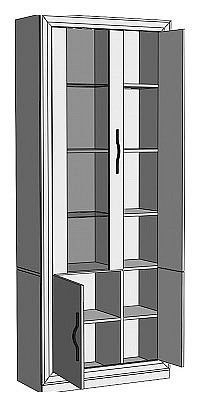Шкаф-витрина Нобиле ШВтВ-ФСД-ФГК в Ижевске - izhevsk.mebel24.online | фото 2
