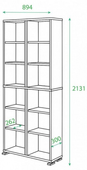 Стеллаж Домино нельсон ПУ-30-1 в Ижевске - izhevsk.mebel24.online | фото 2