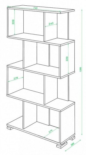 Стеллаж Домино нельсон СЛ-5-4 в Ижевске - izhevsk.mebel24.online | фото 2