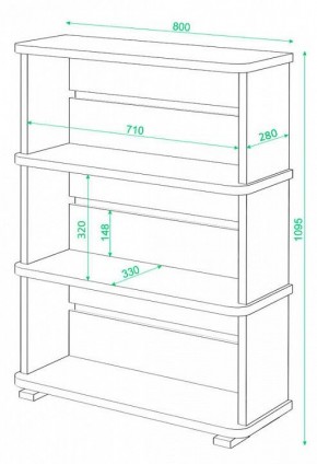 Стеллаж Домино СБ-25/3 в Ижевске - izhevsk.mebel24.online | фото 3