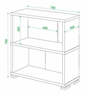 Стеллаж книжный Домино СБ-10_2 в Ижевске - izhevsk.mebel24.online | фото 3