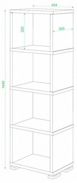 Стеллаж-колонка Домино СБ-15/4 в Ижевске - izhevsk.mebel24.online | фото 2