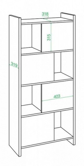 Стеллаж комбинированный Домино Лайт СТЛ-3В в Ижевске - izhevsk.mebel24.online | фото 2