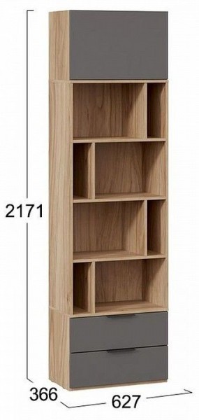 Стеллаж комбинированный Порто Исп. 2 ТД-393.07.20 в Ижевске - izhevsk.mebel24.online | фото 5