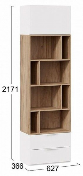 Стеллаж комбинированный Порто Исп. 2 ТД-393.07.20 в Ижевске - izhevsk.mebel24.online | фото 5