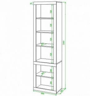 Стеллаж комбинированный Toivo ВтВ в Ижевске - izhevsk.mebel24.online | фото 2