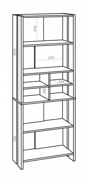 Стеллаж Нельсон Lite СТЛ-ОВХ БЕ в Ижевске - izhevsk.mebel24.online | фото 2