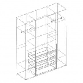 СТИЛ Шкаф 4-ств с 3 ящиками в Ижевске - izhevsk.mebel24.online | фото 2