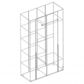 СТИЛ Шкаф 4-ств с зеркалом 1200 в Ижевске - izhevsk.mebel24.online | фото 2