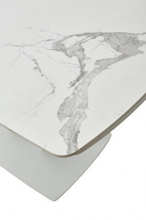 Стол ALATRI 120 GLOSS STATUARIO WHITE SOLID CERAMIC / WHITE, ®DISAUR в Ижевске - izhevsk.mebel24.online | фото 10