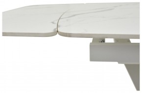 Стол ALATRI 120 GLOSS STATUARIO WHITE SOLID CERAMIC / WHITE, ®DISAUR в Ижевске - izhevsk.mebel24.online | фото 3