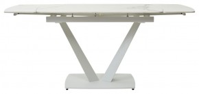 Стол ALATRI 120 GLOSS STATUARIO WHITE SOLID CERAMIC / WHITE, ®DISAUR в Ижевске - izhevsk.mebel24.online | фото 4