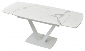 Стол ALATRI 120 GLOSS STATUARIO WHITE SOLID CERAMIC / WHITE, ®DISAUR в Ижевске - izhevsk.mebel24.online | фото 6