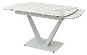 Стол ALATRI 120 GLOSS STATUARIO WHITE SOLID CERAMIC / WHITE, ®DISAUR в Ижевске - izhevsk.mebel24.online | фото 8