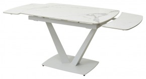Стол ALATRI 120 GLOSS STATUARIO WHITE SOLID CERAMIC / WHITE, ®DISAUR в Ижевске - izhevsk.mebel24.online | фото 9