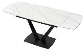 Стол ALATRI 120 MATT WHITE MARBLE SOLID CERAMIC / BLACK, ®DISAUR в Ижевске - izhevsk.mebel24.online | фото 4