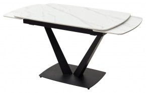 Стол ALATRI 120 MATT WHITE MARBLE SOLID CERAMIC / BLACK, ®DISAUR в Ижевске - izhevsk.mebel24.online | фото 8