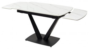Стол ALATRI 120 MATT WHITE MARBLE SOLID CERAMIC / BLACK, ®DISAUR в Ижевске - izhevsk.mebel24.online | фото 9