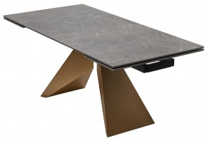 Стол ALES 180 BLACK GRAVE SOLID CERAMIC, керамика / бронзовый, ®DISAUR в Ижевске - izhevsk.mebel24.online | фото 14