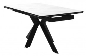 Стол BELLUNO 160 MARBLES KL-99 Белый мрамор матовый, итальянская керамика/ черный каркас, ®DISAUR в Ижевске - izhevsk.mebel24.online | фото 2