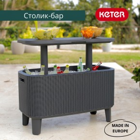 Стол Беви Бар (Bevy Bar Large Cool Bar), графит в Ижевске - izhevsk.mebel24.online | фото 1